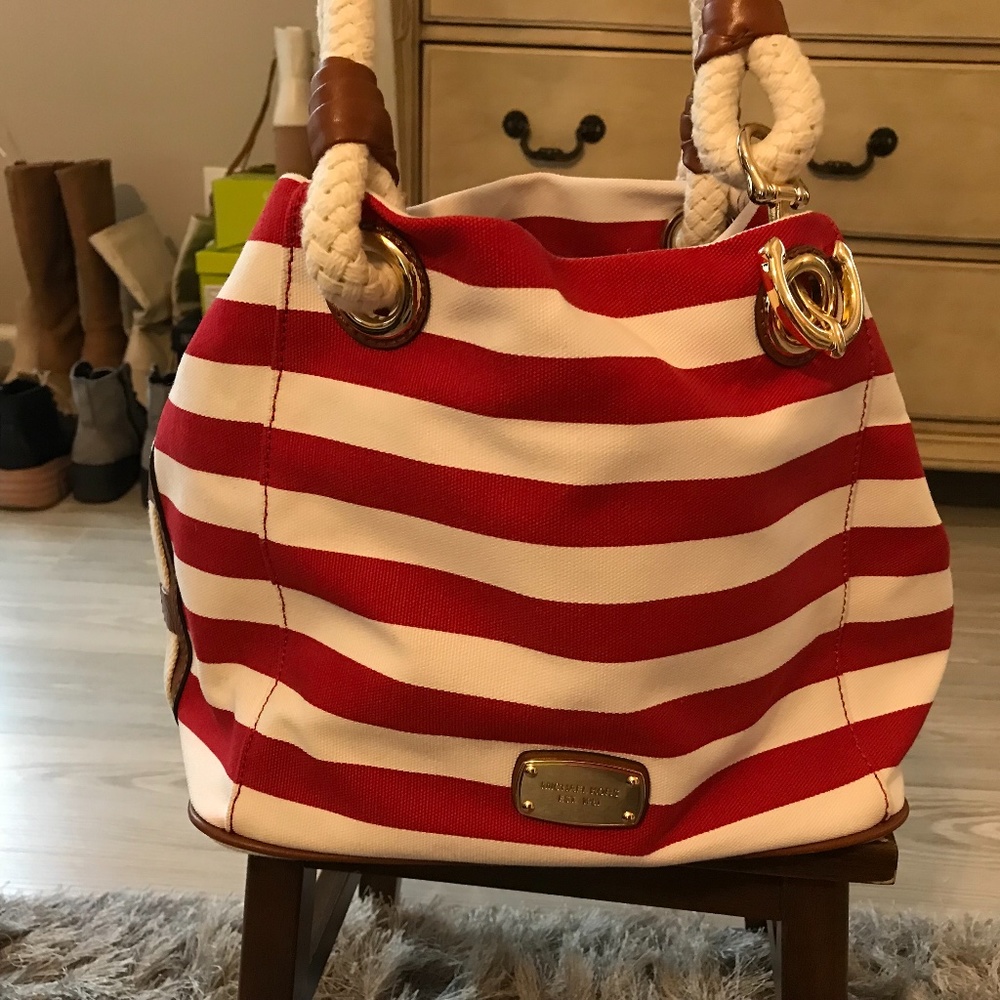 Micheal Kors nautical canvas bag